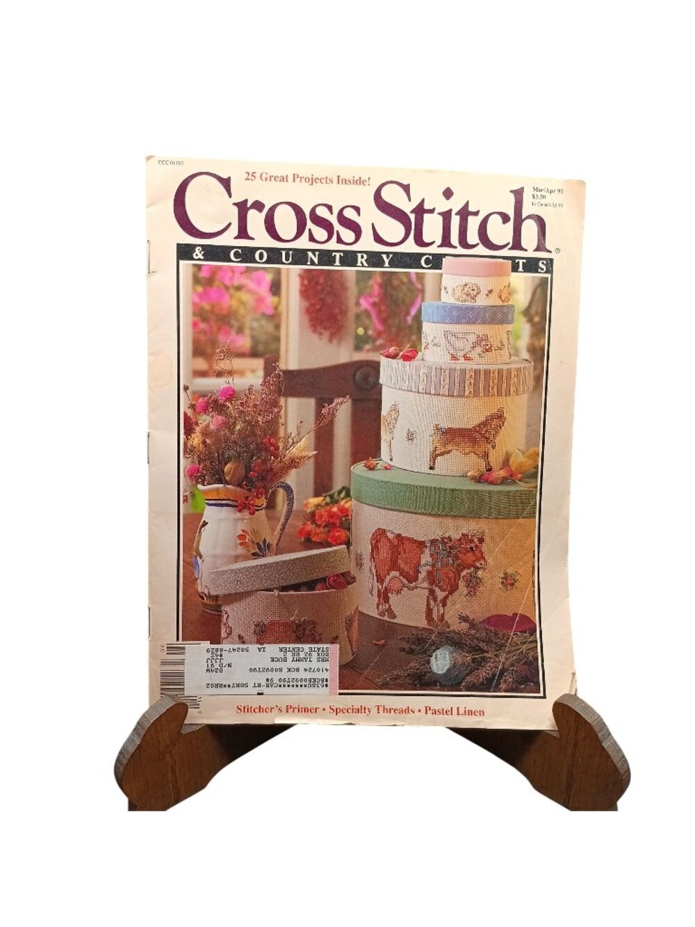 Better Homes & Gardens Cross Stitch & Country Crafts Magazine March/April 1991